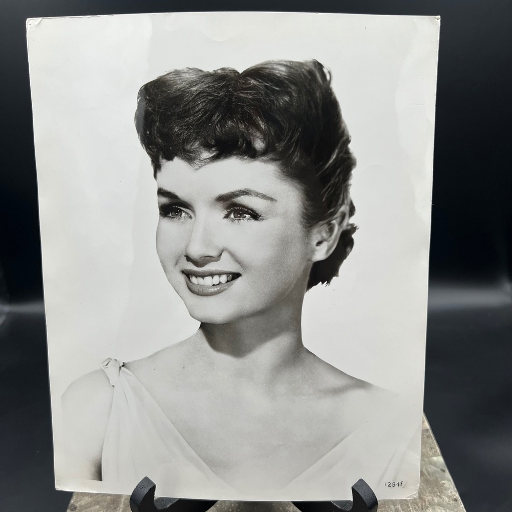 Vintage Debbie Reynolds 8x10 B&W Headshot Photos Hollywood Glamour 2pc